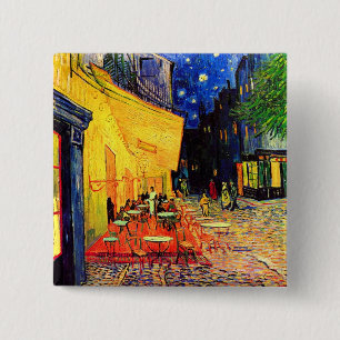 Café Terrace Place du Forum Van Gogh Button