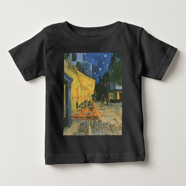 Cafe Terrace - Vincent van Gogh Baby T-shirt (Vorderseite)