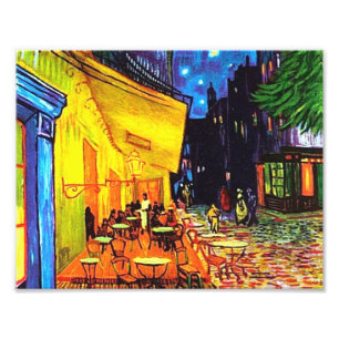 Café Terrasse am Abend Malerei Vincent van Gogh Fotodruck