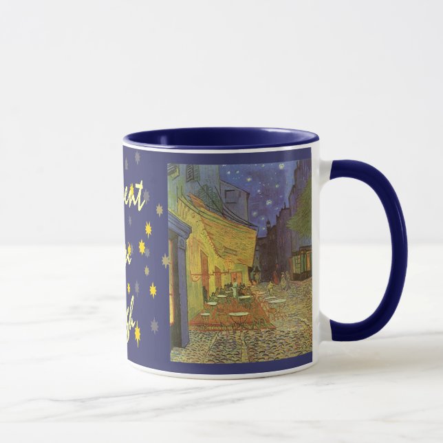 Cafe Terrasse an Nachtvan- goghcafé Geschenken Tasse (Rechts)