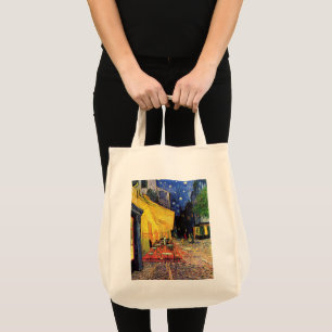 Cafe-Terrasse bei Nacht von Vincent van Gogh Tragetasche