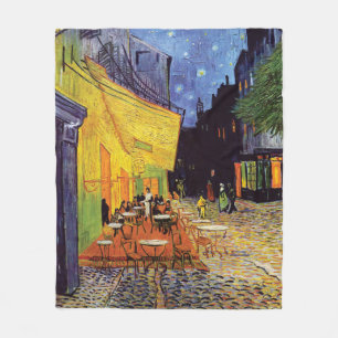 Café-Terrasse nachts durch Van Gogh Fleecedecke