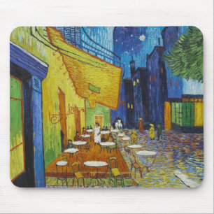 Café Terrasse Nachts von Vincent Van Gogh Mousepad