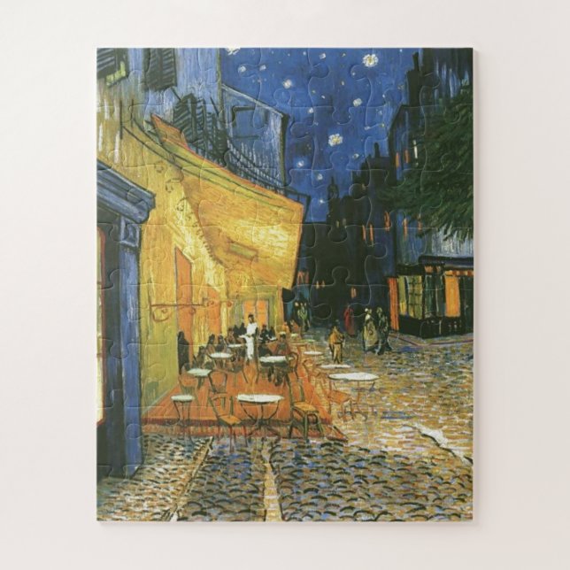 Café Terrasse - Vincent van Gogh Gemälde Art Puzzle (Vertikal)