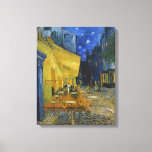 Café Terrasse | Vincent Van Gogh Leinwanddruck<br><div class="desc">Cafe Terrace at Night (1888) von niederländischem Post-Impressionisten Vincent Van Gogh. Original Fine Art Malerei ist ein Öl auf der Leinwand,  das eine sternförmige Nachtszene vor einem französischen Café in Arles darstellt. Verwenden Sie die Entwurfstools,  um einen benutzerdefinierten Text hinzuzufügen oder das Bild zu personalisieren.</div>