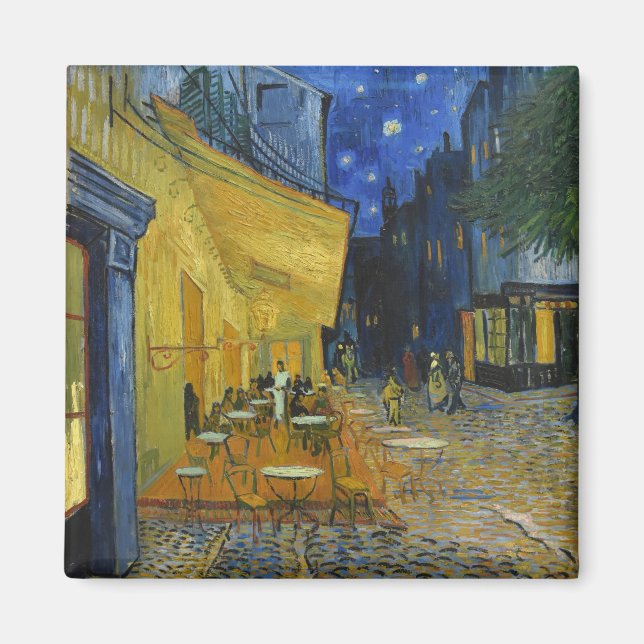 Café Terrasse | Vincent van Gogh Magnet (Vorne)