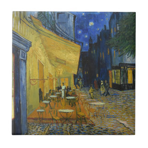 Café Terrasse von Vincent Van Gogh Fliese