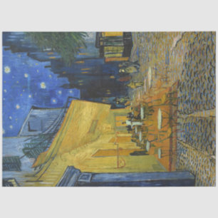 Café Terrasse von Vincent Van Gogh Seidenpapier