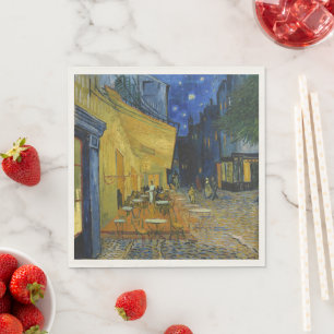 Café Terrasse von Vincent Van Gogh Serviette