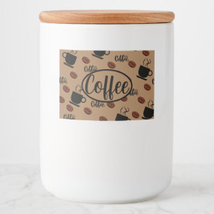 Café Themed Kaffeeküche Kanister für Kaffee Lebensmitteletikett