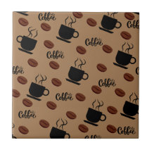 Café Themed Kaffeeküche Tile