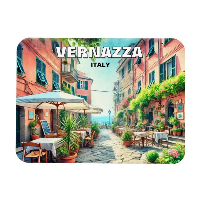 Café Vernazza Magnet (Horizontal)