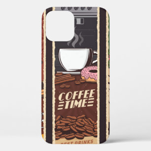 Café Vintage Vintage Banner, Cafeteria und Case-Mate iPhone Hülle
