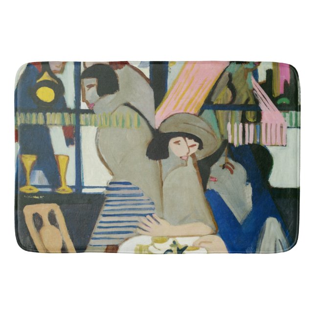 Cafe von Ernst Ludwig Kirchner Badematte (Vorderseite)