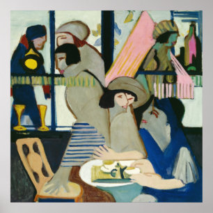 Cafe von Ernst Ludwig Kirchner Poster