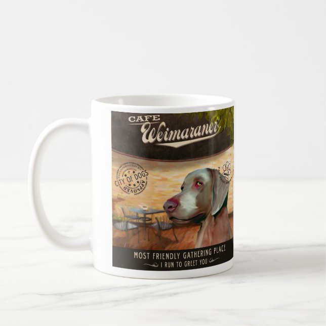Café Weimaraner Kaffeetasse (Links)