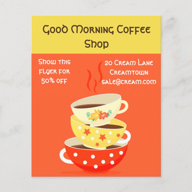 Café-Werbung Flyer (Vorne)