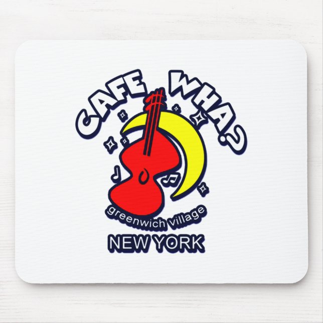Cafe Wha The New York City Folk Music Scene  Mousepad (Vorne)