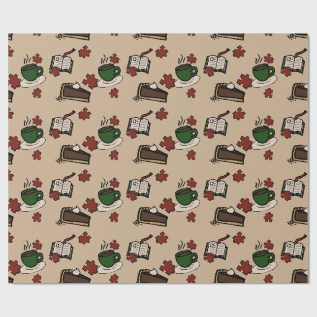 Cafe Wrapping Paper Geschenkpapier (Flach)