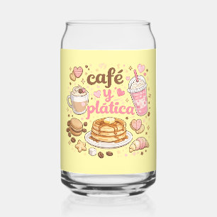 Café y Plática Süße Eisgekühlte Kaffee-Glas-Dose-T Dosenglas