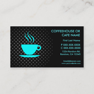 Cafécafé-Gewohnheits-Visitenkarte Visitenkarte