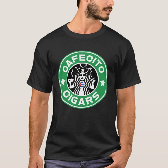 Cafecito and Cigars Cuban Favorites  Coffee T-Shirt (Vorderseite)