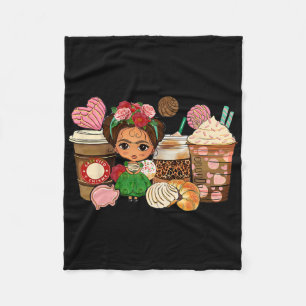 Cafecito Y Chisme Kaffee Cups Mexiko Cinco De Mayo Fleecedecke
