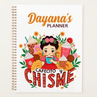 „Cafecito y Chisme“ Latina Kaffeeliebhaberin Planer