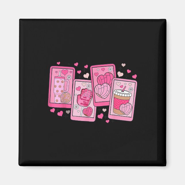 Cafecito Y Chisme Valentinstag  Magnet (Vorne)