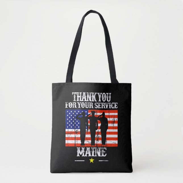 CafePress Maine Tote Bag Leinwand Tasche (Vorderseite)