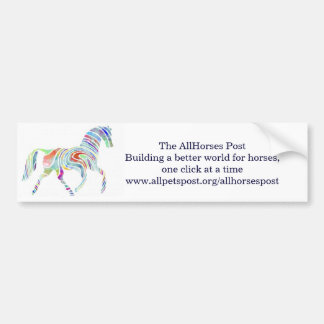 cafepresslogo, das AllHorses PostBuilding eine Autoaufkleber