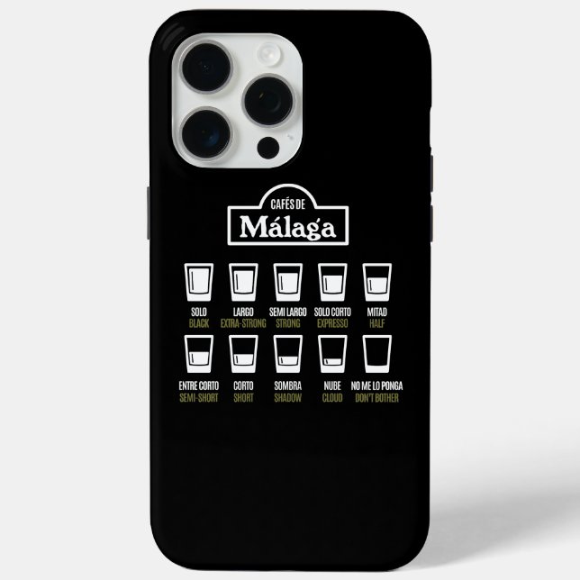 Cafes de Malaga Case-Mate iPhone Hülle (Rückseite)