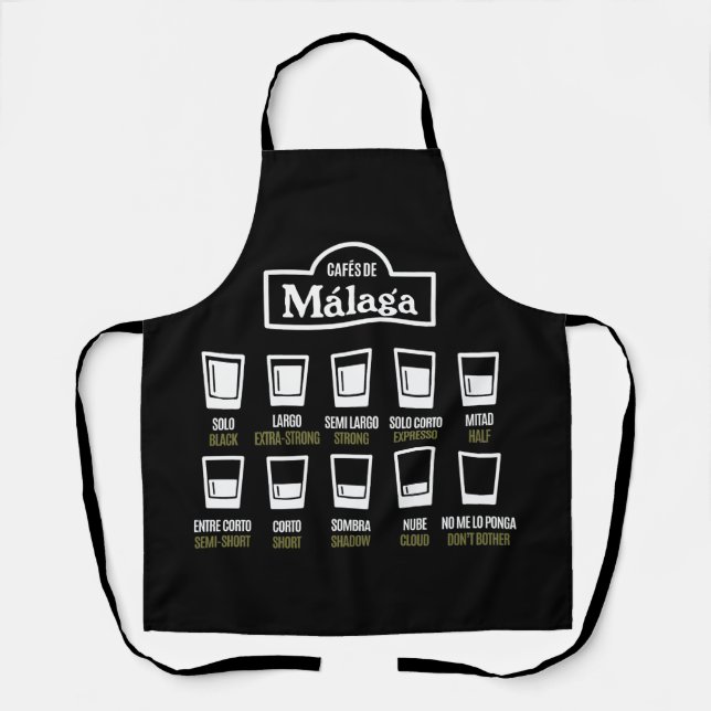 Cafes de Malaga Schürze (Vorderseite)