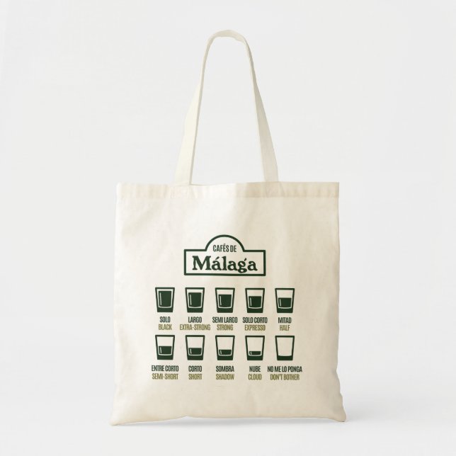 Cafes de Malaga Tragetasche (Vorne)