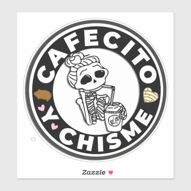 Cafesito y Chisme Aufkleber für Autos (Blatt)
