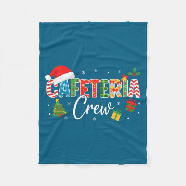 Cafeteria Crew Christmas Holiday School Staff Food Fleecedecke (Vorderseite)