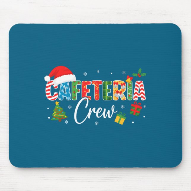 Cafeteria Crew Christmas Holiday School Staff Food Mousepad (Vorne)