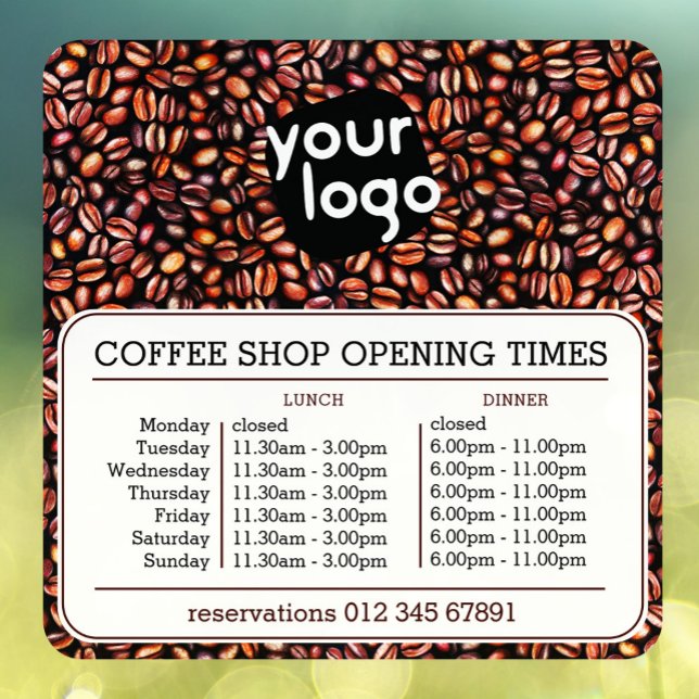 Cafeteria Logos Eröffnungsmitte Fensteraufkleber (Von Creator hochgeladen)