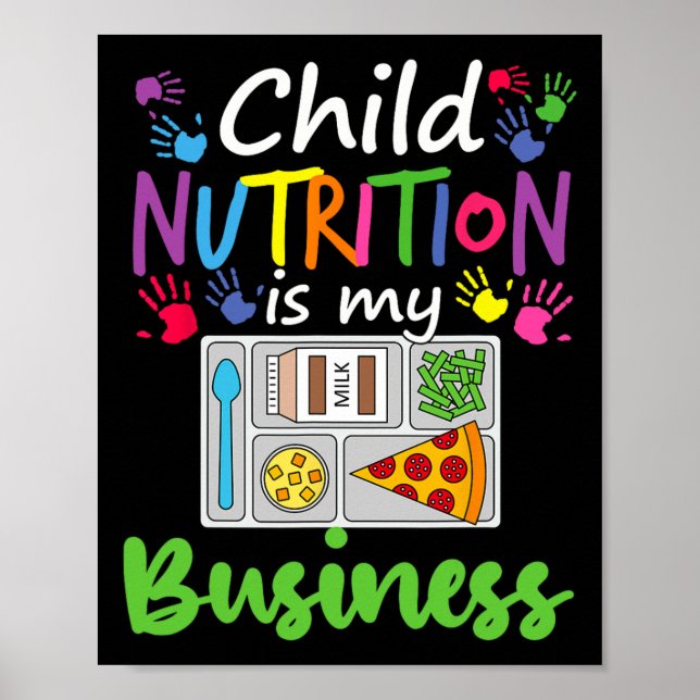 Cafeteria Lunch Lady Child Nutrition ist mein Gesc Poster (Vorne)
