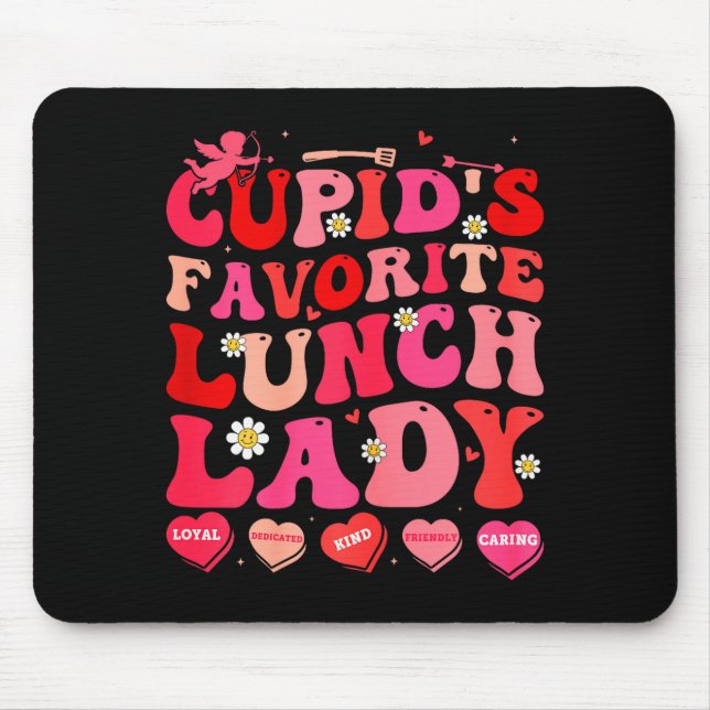 Cafeteria-Mitarbeiter Valentinstag Liebling des Cu Mousepad (Vorne)