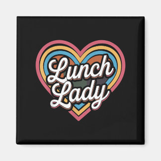 Cafeteria-Mitarbeiterin Lunch Lady Heart Magnet