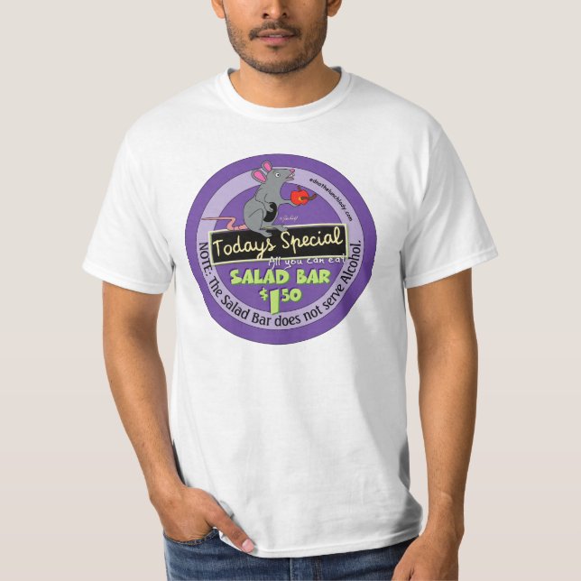 Cafeteria - Salad Bar serviert keinen Alkohol T-Shirt (Vorderseite)