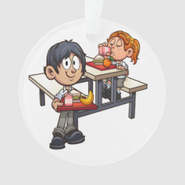Cafeteria Schule Danke Ornament