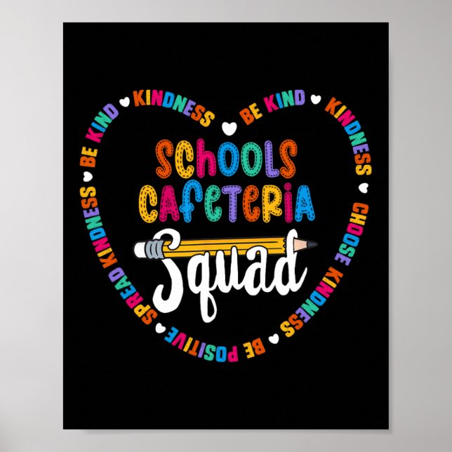 Cafeteria Squad Zurück zur Schule - glücklicher er Poster (Vorne)