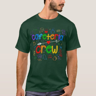 Cafeteria-Team-Crew Mittagessen Damen Rock Schule T-Shirt