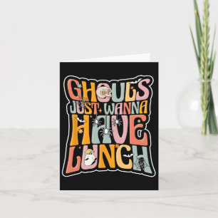 Cafeteria Worker Back to School Halloween La Karte
