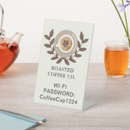 Cafetisch-Schild Sockelschild