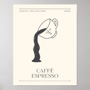 Caffe Espresso Kaffee Print Kitchen Poster