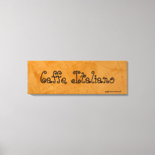Caffe Italiano Tuscan Orange Malerei Leinwanddruck
