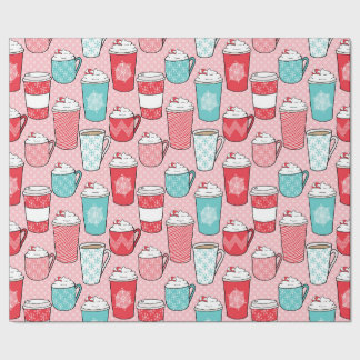 Caffee Late Winter Time Wrapping Papier Geschenkpapier